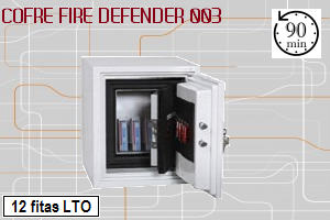 Cofre para Fitas Magn�ticas Fire Defender 003